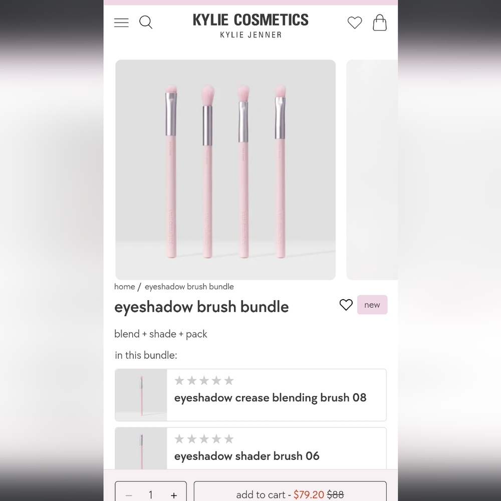 NEW Kylie Cosmetics Eyeshadow Palette & Brush Bundle - Picture 2 of 4